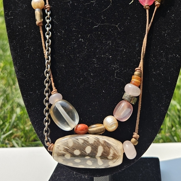 Peyote Bird Beaded Necklace, Long, NWT - Picture 2 of 3